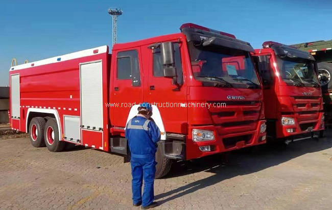 último caso de la compañía sobre Manual del Transportista - 2 camiones de la lucha contra el fuego de las unidades SINOTRUK 371hp